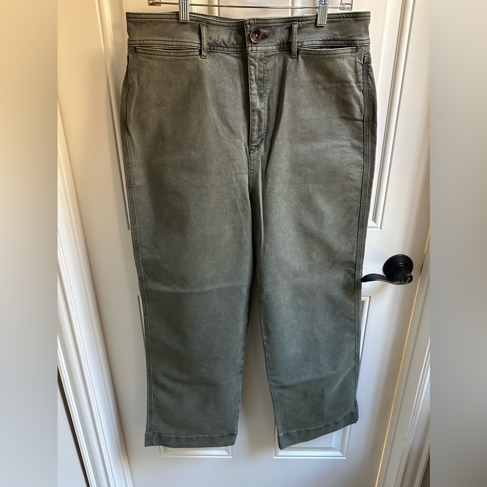 Loft High Waist Slim Wide Leg